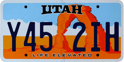 UT license plate Y452IH