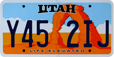 UT license plate Y452IJ