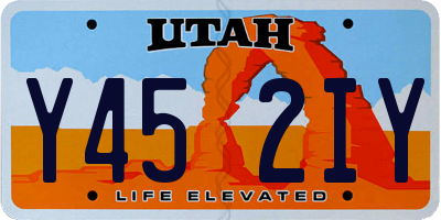 UT license plate Y452IY