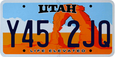 UT license plate Y452JQ