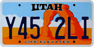 UT license plate Y452LI