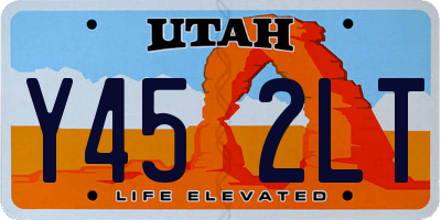 UT license plate Y452LT