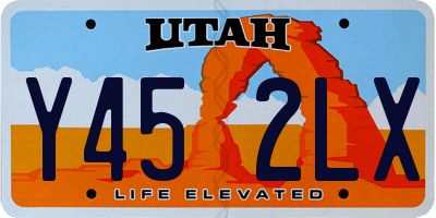 UT license plate Y452LX