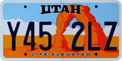 UT license plate Y452LZ