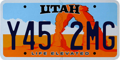 UT license plate Y452MG