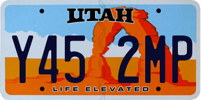 UT license plate Y452MP