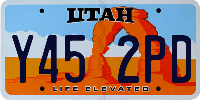 UT license plate Y452PD