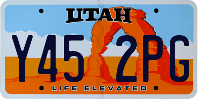 UT license plate Y452PG
