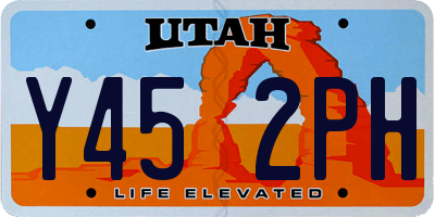 UT license plate Y452PH