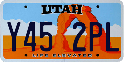 UT license plate Y452PL