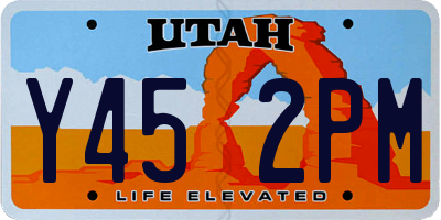 UT license plate Y452PM