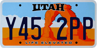 UT license plate Y452PP