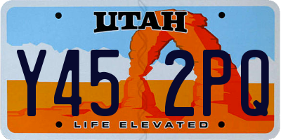 UT license plate Y452PQ