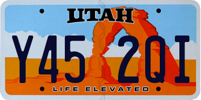 UT license plate Y452QI