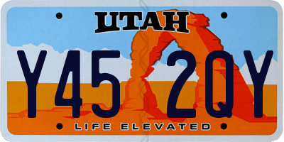 UT license plate Y452QY