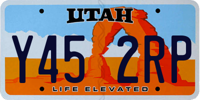 UT license plate Y452RP