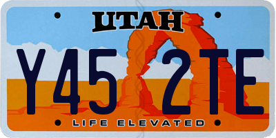 UT license plate Y452TE