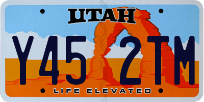 UT license plate Y452TM