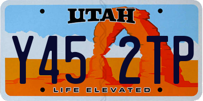 UT license plate Y452TP