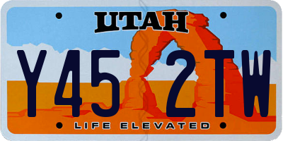 UT license plate Y452TW