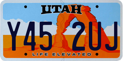 UT license plate Y452UJ