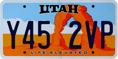 UT license plate Y452VP