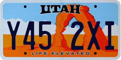 UT license plate Y452XI
