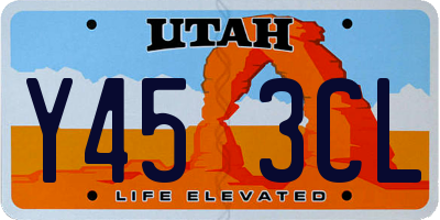 UT license plate Y453CL