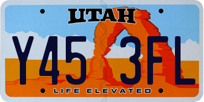 UT license plate Y453FL