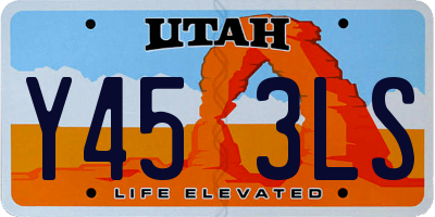 UT license plate Y453LS