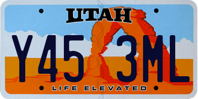 UT license plate Y453ML