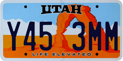 UT license plate Y453MM