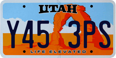 UT license plate Y453PS