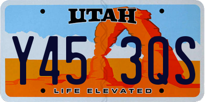 UT license plate Y453QS