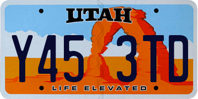 UT license plate Y453TD