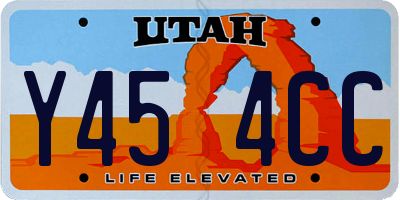 UT license plate Y454CC