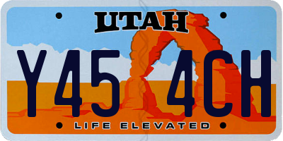 UT license plate Y454CH