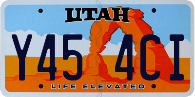 UT license plate Y454CI