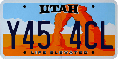 UT license plate Y454CL