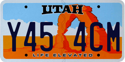 UT license plate Y454CM