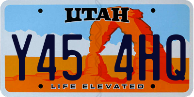 UT license plate Y454HQ
