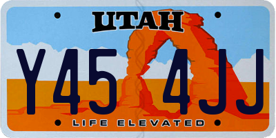 UT license plate Y454JJ