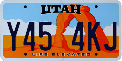 UT license plate Y454KJ
