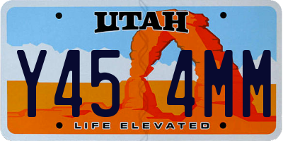 UT license plate Y454MM