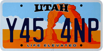 UT license plate Y454NP