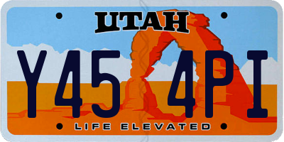 UT license plate Y454PI