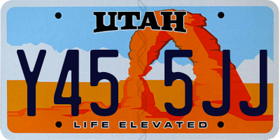 UT license plate Y455JJ