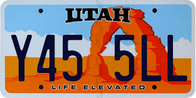 UT license plate Y455LL