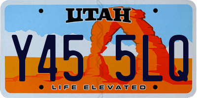 UT license plate Y455LQ