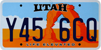 UT license plate Y456CQ